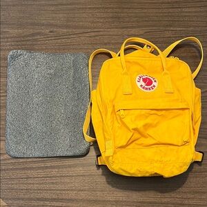 Fjallraven Kanken Yellow Backpack